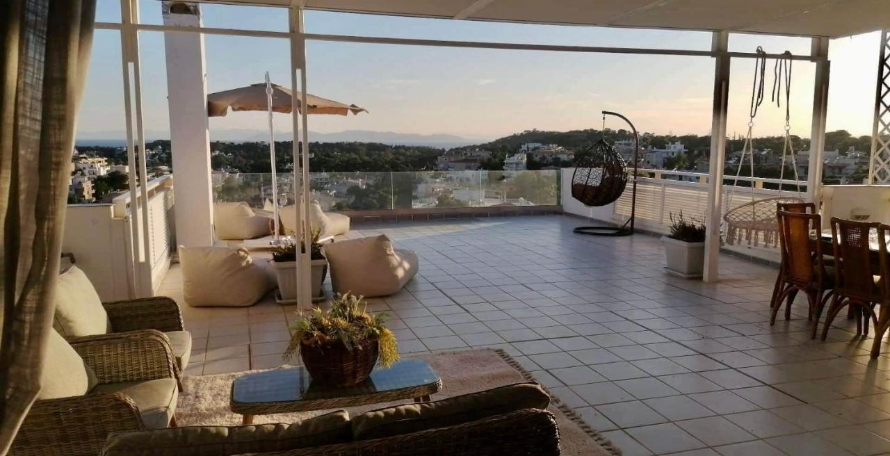 Villasonboard Vouliagmeni Penthouse Veranda Sea-View & Beach Atina Dış mekan fotoğraf