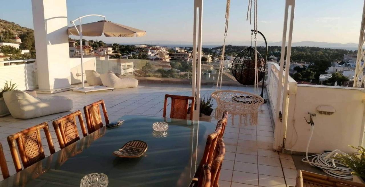 Villasonboard Vouliagmeni Penthouse Veranda Sea-View & Beach Atina Dış mekan fotoğraf